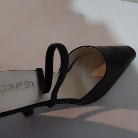 Coup E'TAT LTD 1.5 inch heel slingback elstasicized,Manmade,Color:Brown,9.5 Wide - Picture 6 of 10